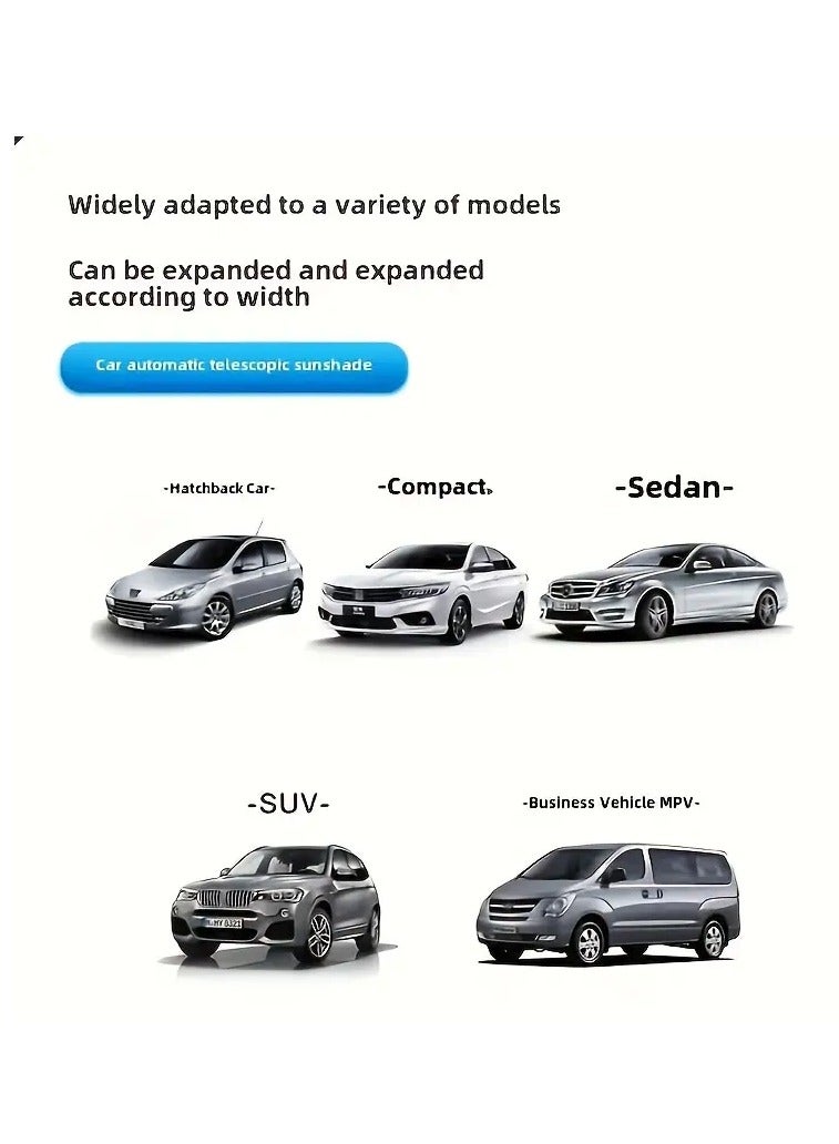 PAMEER Roll-Up Sunshade for Vehicle Front Window - PVC Material, Sun Protection, Heat Insulation, Easy Storage - Desert Scene Design, Easy Installation, Easy Storage Feature Desert Theme Decor PVC Construction, Sun Shades for Car, Size 42 x 140cm - Image 3