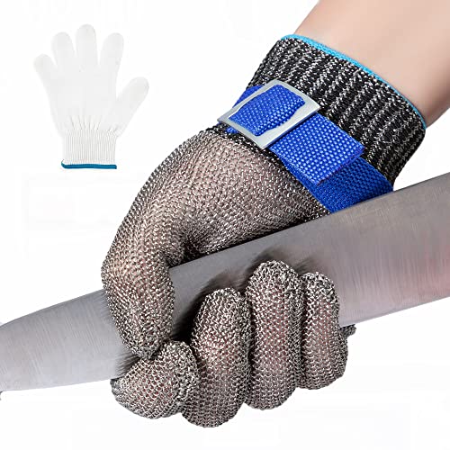 ARCLIBER Level 9 Cut Resistant Glove Stainless Steel Wire Metal Mesh Butcher Glove for Meat Cutting Oyster Shucking Chopping and Peeling - Image 1