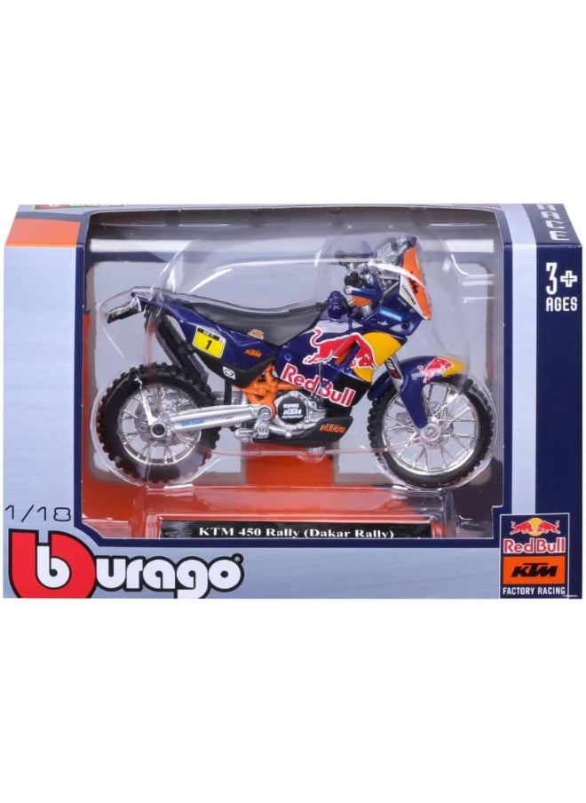 Bburago Bburago 1/18 RED BULL KTM MOTORCYCLE 12 PCS/DISP  - Image 1