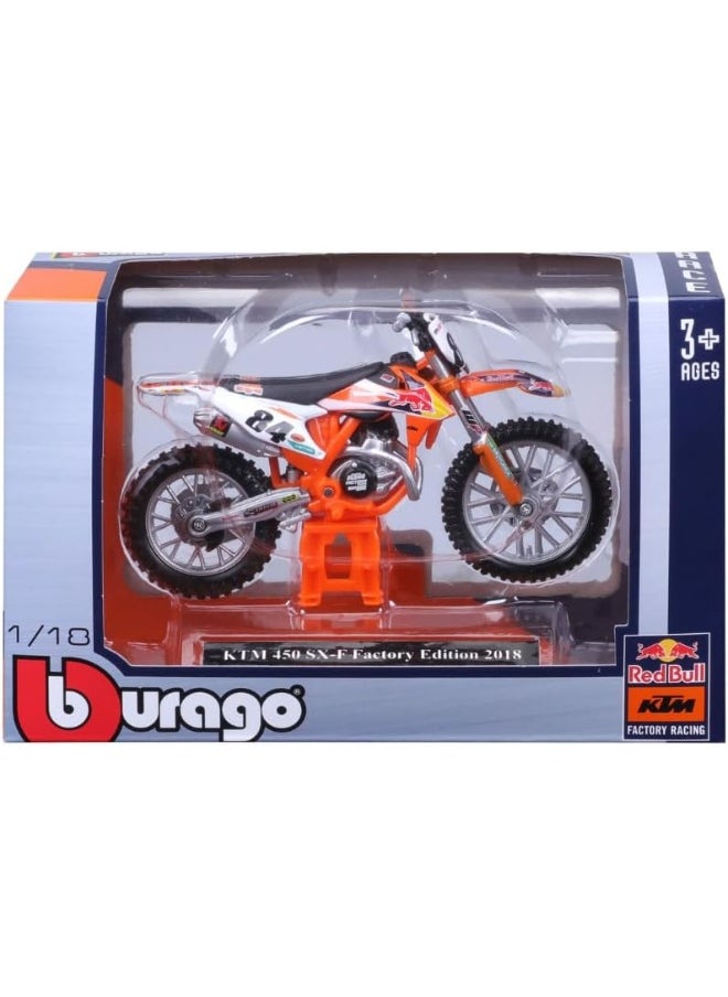 Bburago Bburago 1/18 RED BULL KTM MOTORCYCLE 12 PCS/DISP  - Image 4