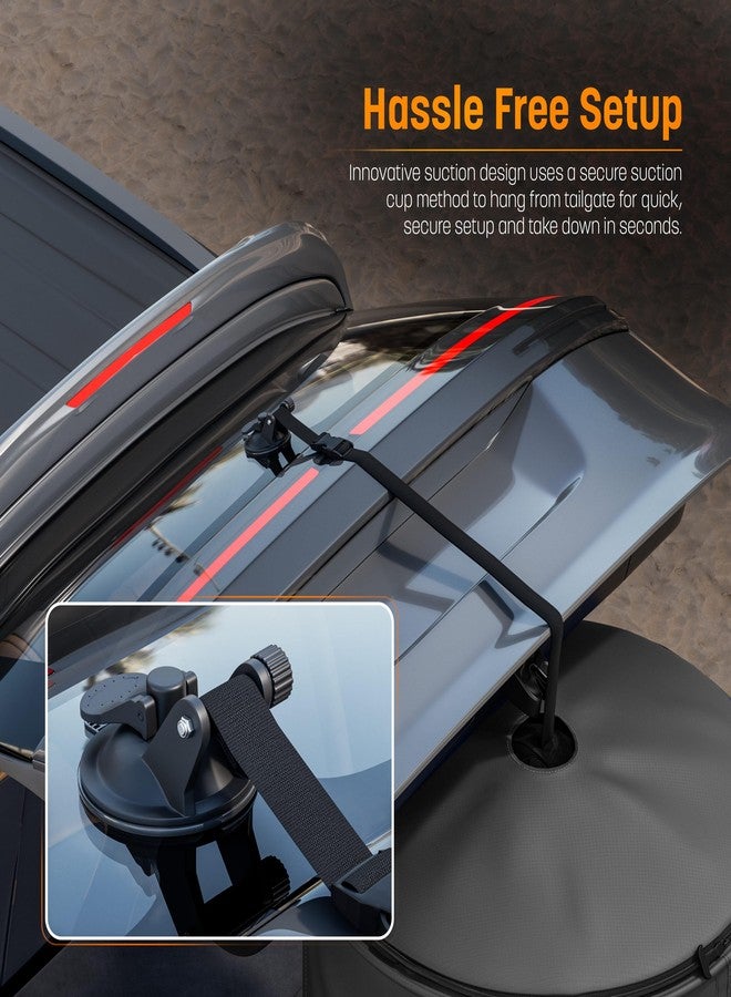 RANGLAND Portable Changing Room Tent - Instant Pop Up Privacy Pod with Suction Cup for SUV Liftgate, for Camping, Shower, Beach and Toilet Stall (Carrying Bag Included) (Black) - Image 4