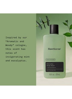 Hawthorne Hawthorne Everyday Shower Starter Set. Includes Everyday Shampoo, Conditioner and Body Wash for a Fresh Daily Clean. Invigorating Eucalyptus Mint Scent. Made with Natural Ingredients. 8 Fl Oz Each.  - Image 4