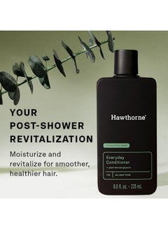 Hawthorne Hawthorne Everyday Shower Starter Set. Includes Everyday Shampoo, Conditioner and Body Wash for a Fresh Daily Clean. Invigorating Eucalyptus Mint Scent. Made with Natural Ingredients. 8 Fl Oz Each.  - Image 3