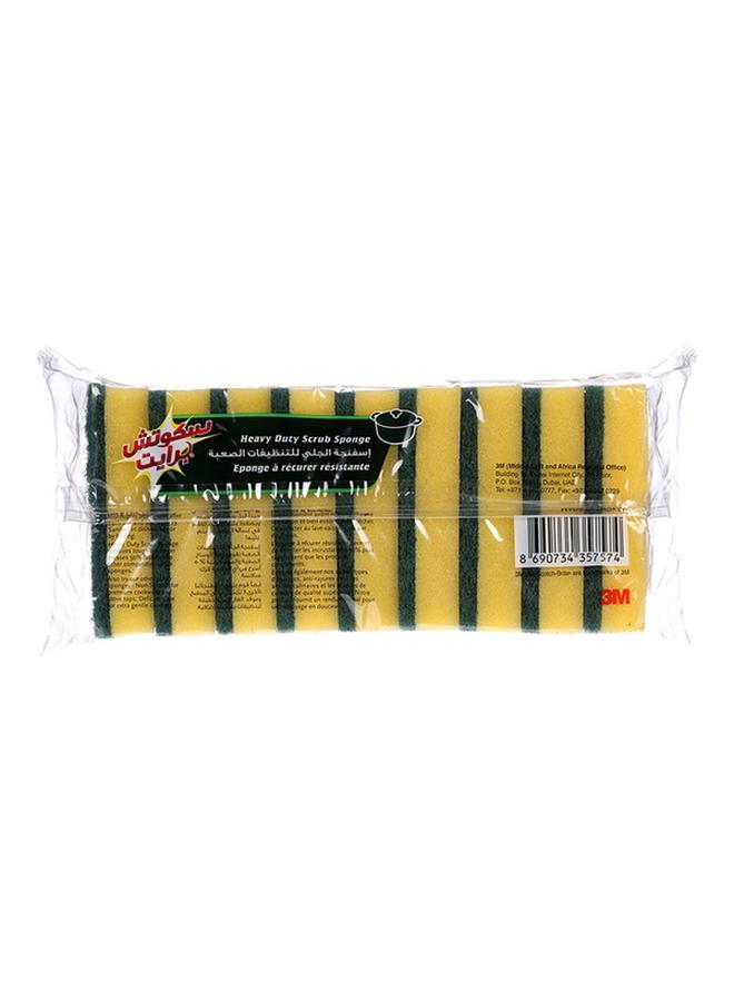 Scotch Brite 9-Piece Heavy Duty Classic Flat Laminate Scrub Sponge Green - Image 2