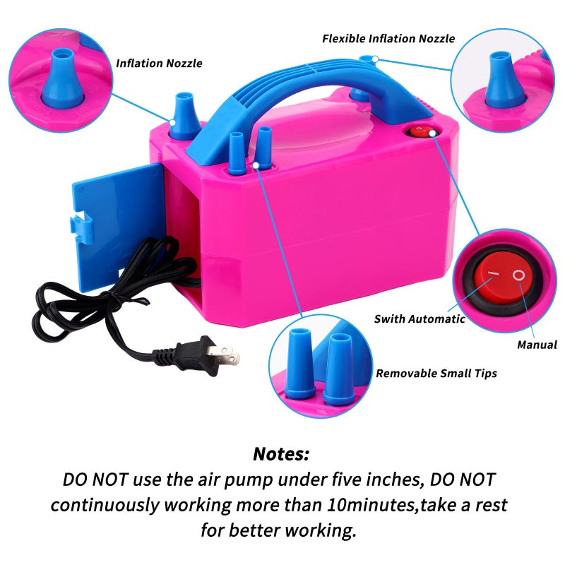 RUBFAC Balloon Arch Kit and Balloon Pump, 10Ft Wide Adjustable Balloon Arch Stand for Floor Frame with Electric Pump Bases Balloon Accessories for Birthday Party Baby Shower Festival Decorations - Image 3