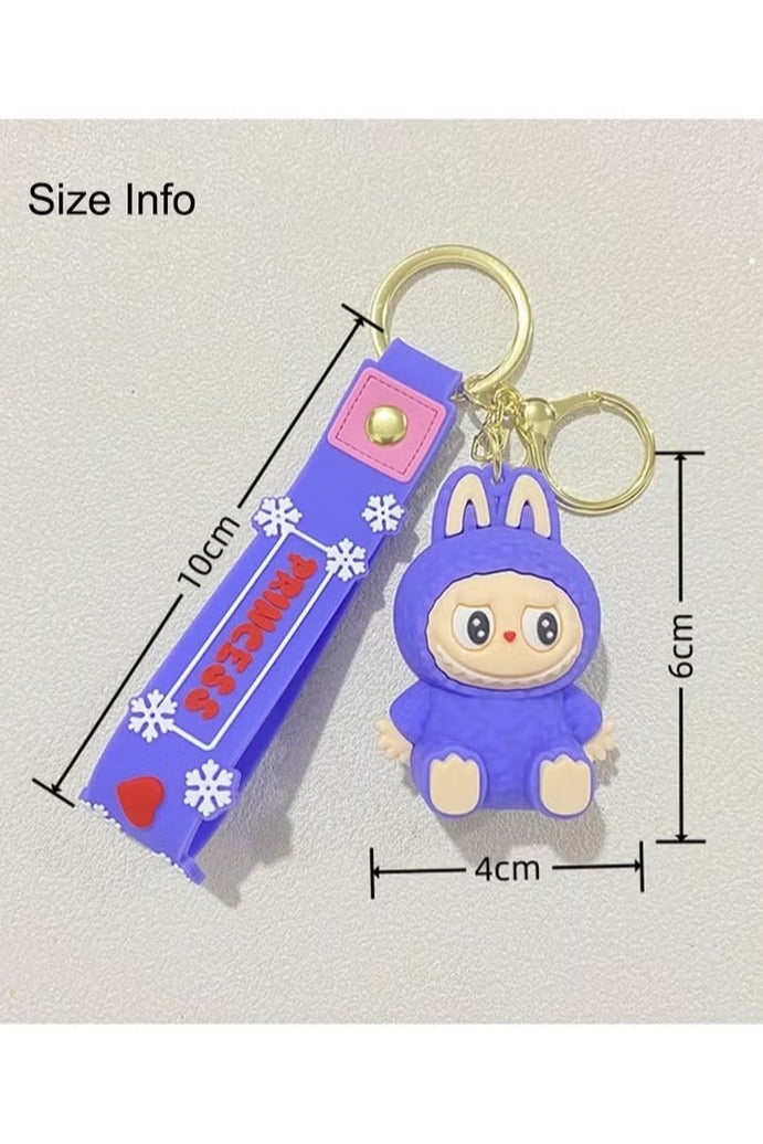 CUTE Labubu  Keychain – 6cm Cute Monster Figure – Durable PVC Material – Soft & Lightweight – Perfect for Bags, Keys, Backpacks - Image 2