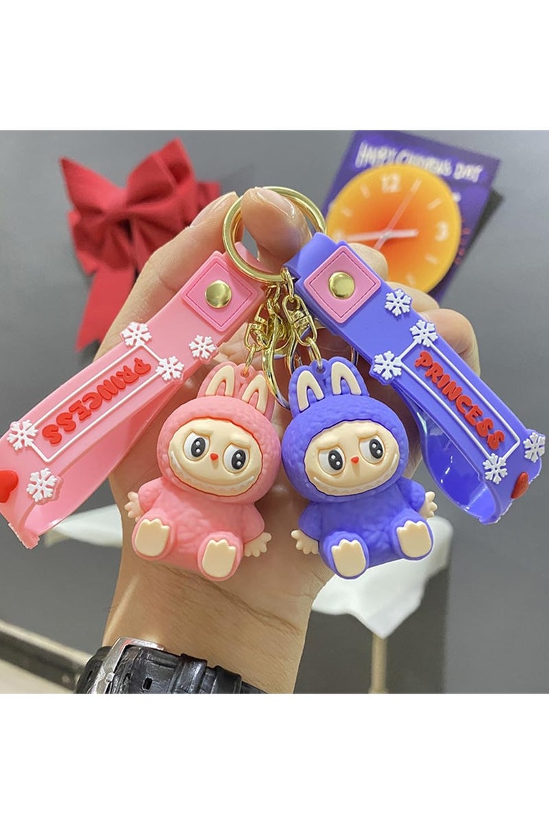 CUTE Labubu  Keychain – 6cm Cute Monster Figure – Durable PVC Material – Soft & Lightweight – Perfect for Bags, Keys, Backpacks - Image 3