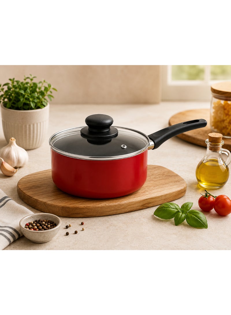 Home auraa Basix Saucepan W/Lid 18 Cm - Image 2