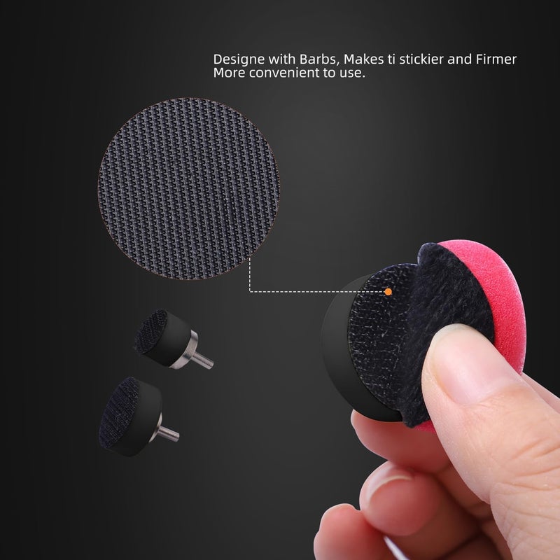 SPTA Mini Buffing Polishing Pads, 32Pcs Mini Detail Polisher Pads Use On Rotary Tools,Cordless Electric Drill, Polisher Tool for Tight Area Detailing Polishing Waxing and Sealing Glaze -HTDEPMIXUS - Image 4