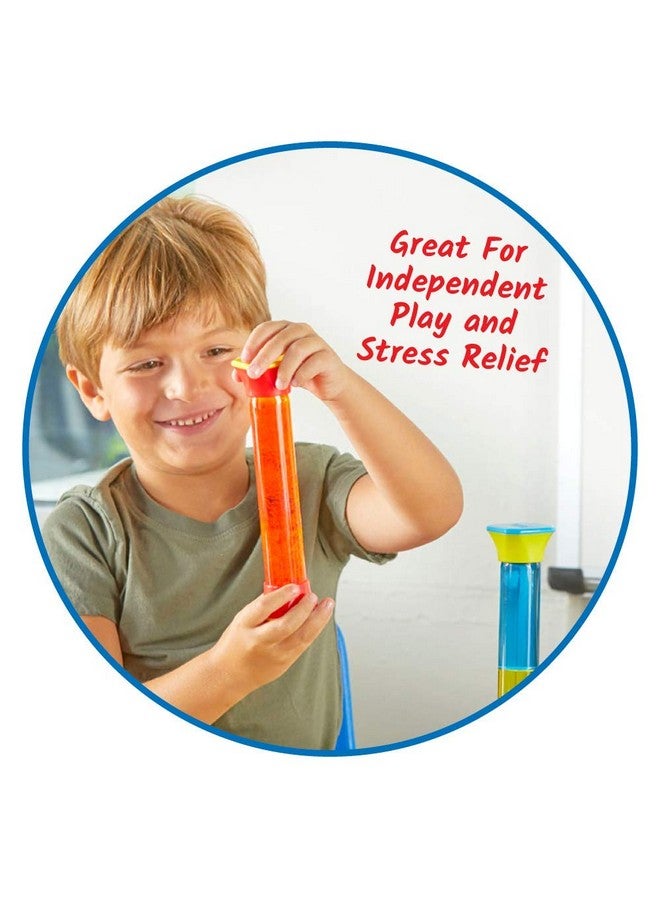 hand2mind ColorMix Sensory Fidget Tubes, Calming Toys for Kids, Occupational Therapy & Sensory Play Therapy Toys, Stress Relief Toy, Comfort Items for Anxiety, Calm Down Corner Supplies (Set of 3) - Image 2