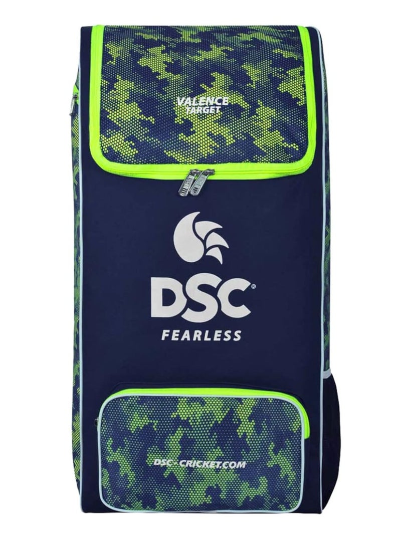 دي أس سي حقيبة فالينس تارجت للكريكيت |الحجم: كبير | للرجال والأولاد | المادة: بوليستر | جيب شبكي متكامل للملحقات | متين وأنيق - Image 1