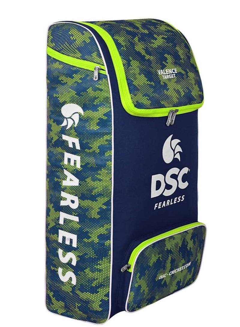 دي أس سي حقيبة فالينس تارجت للكريكيت |الحجم: كبير | للرجال والأولاد | المادة: بوليستر | جيب شبكي متكامل للملحقات | متين وأنيق - Image 2