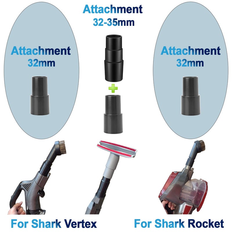 VACEXT Universal Vacuum Hose Adapter Kit Reducer Attachment Set Converter from 1 1/2 inch to 1 1/4 inch from 1 3/8 inch to 1 1/4 inch Dust Hose Port Adapter - Image 4