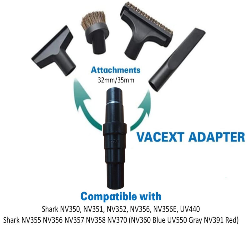 VACEXT Universal Vacuum Hose Adapter Kit Reducer Attachment Set Converter from 1 1/2 inch to 1 1/4 inch from 1 3/8 inch to 1 1/4 inch Dust Hose Port Adapter - Image 5