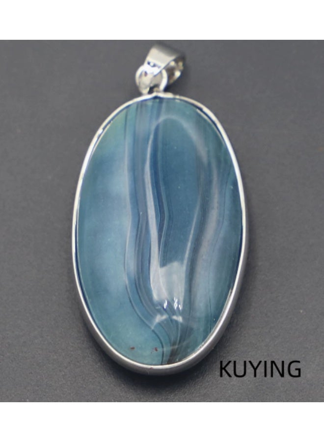 KUYING Geometric Irregular Natural Stone Edge Pendant | Personalized Niche Design