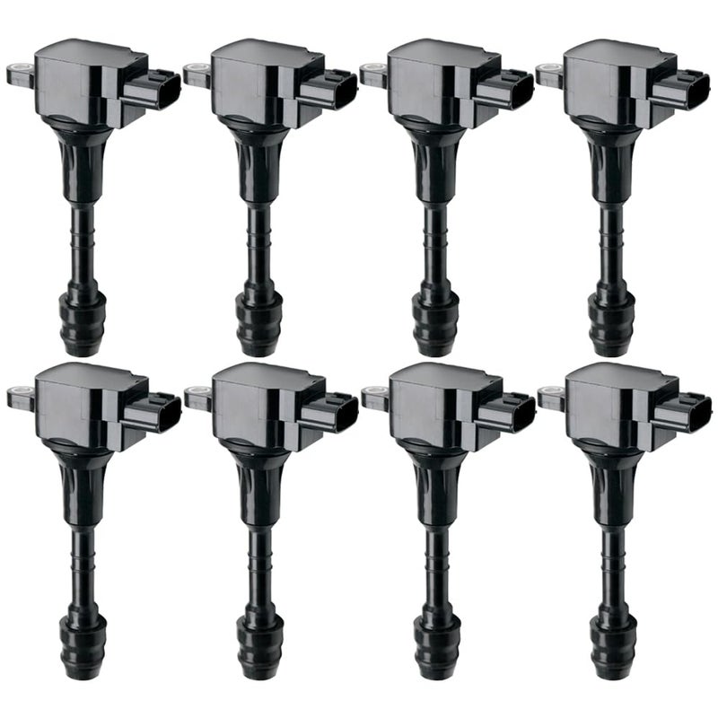N51WSTAR IGNITION COIL PACKS SET OF 8 COMPATIBLE WITH INFINITI FX45 M45 Q45 QX56 NISSAN ARMADA PATHFINDER TITAN 45 56 V8 VK45 VK56 TB48 Replacement For 224487S015 22448AR215 UF510 UF568 UF482 - Image 2