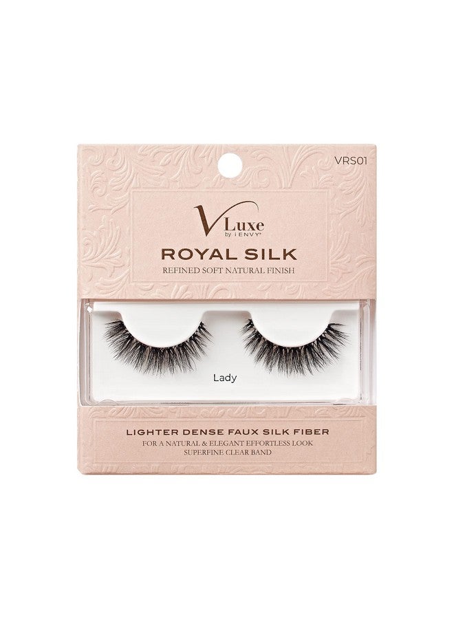 iEnvy Vluxe False Lashes Royal Silk Luxurious Eyelashes Fluffy Wispy Eye Lashes Super Natural Volume & Curl Lightweight & Comfortable (Lady) - Image 1