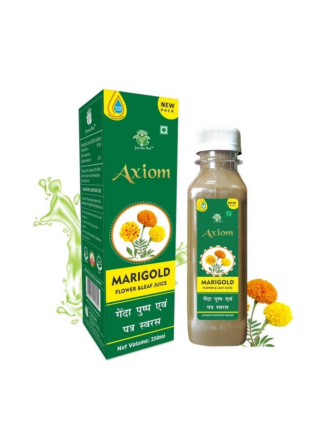 Axiom_Ayurveda Marigold Juice | Helpful In Wound Repair | Reduce Blemishes and Skin Problems | No Added Sugar - 250ml - Image 1