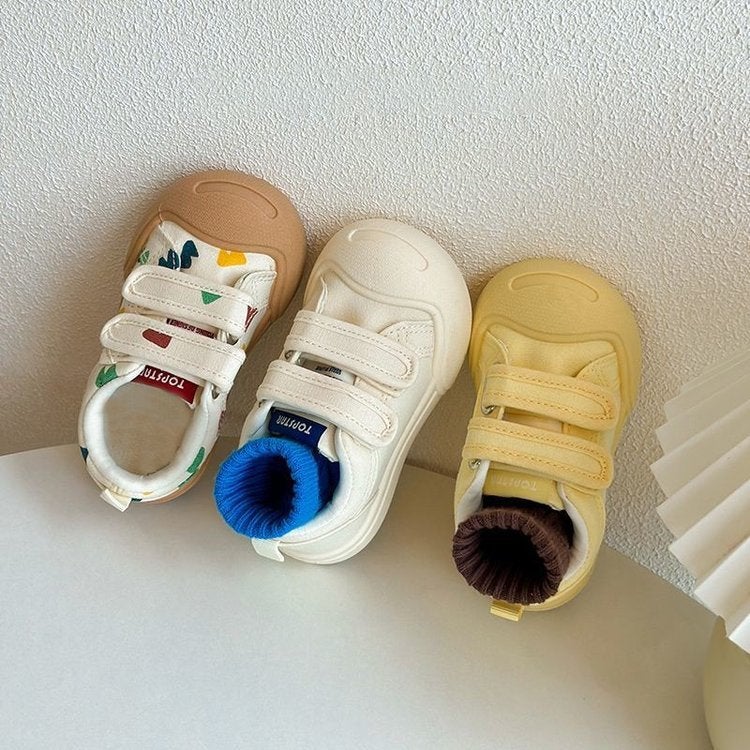 Children'S Big Shoes Canvas Shoes Kindergarten Entry Shoes Non-Slip Girls White Shoes Boys Baby Ugly Cute Bread Shoes - Image 5