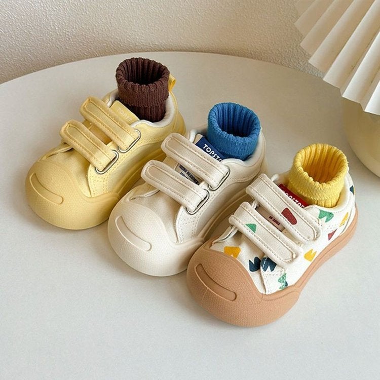 Children'S Big Shoes Canvas Shoes Kindergarten Entry Shoes Non-Slip Girls White Shoes Boys Baby Ugly Cute Bread Shoes - Image 2