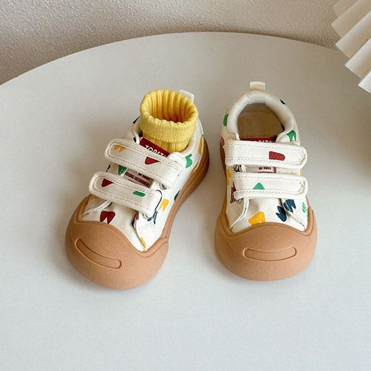 Children'S Big Shoes Canvas Shoes Kindergarten Entry Shoes Non-Slip Girls White Shoes Boys Baby Ugly Cute Bread Shoes - Image 4