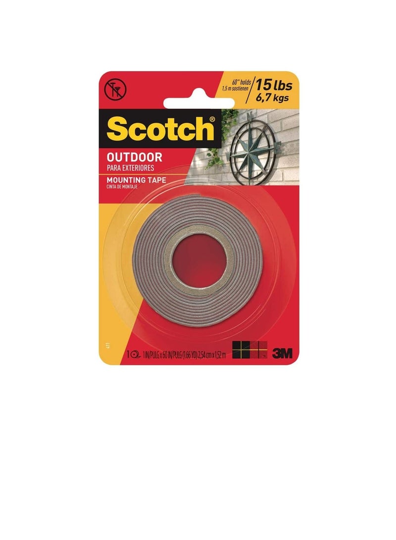 Scotch  3M Scotch 411P Permanent Mounting Tape (25.4 mm x 1.52 m  - Image 3