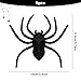 Luktastic Plastic Spiders Spiders Halloween Decorations Halloween Spider Fake Spiders 8PCS Black Large Spider Web Decoration Realistic Prank Props Scare Fun Practical Surprise Joke Toys 39 x 37 Inches - Image 2