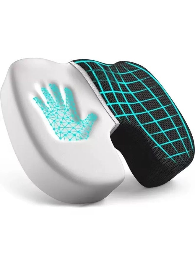 XUN Office Seat Cushion Memory Foam Chair Cushions 3D Design for Pressure Relief, Back Pain Relief, Sciatica, Lower Back and Spine Support, Hemorrhoid Pain Relief - Image 1