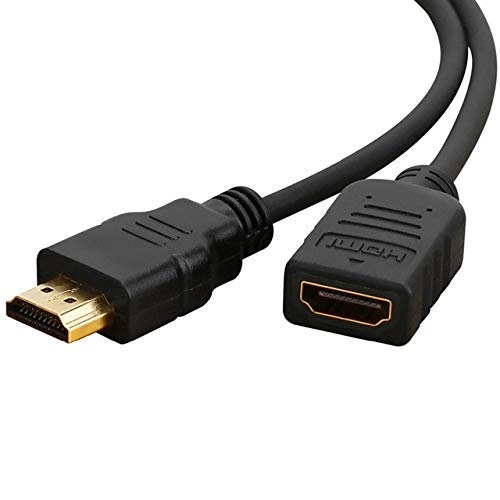 Posh High Speed HDMI Male to Female HDMI Extension Cable/Extender for fire TV Stick, Laptop/PC, LCD/LED TV, Xbox, PS3/PS4 (Black, 50cm) - Image 2
