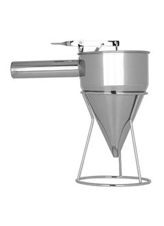 BASURRAH Silver funnel dispenser for dough and pancake mix  - Image 1
