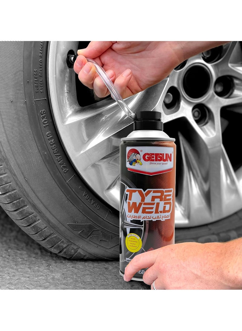 GETSUN Combo - Buy 4PC GETSUN Emergency Tyre Weld Puncture Repair 450ml G-1116B - Image 4
