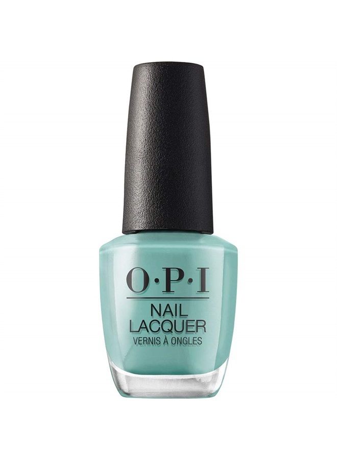 OPI Nail Lacquer, Closer Than You Might Belém, Green Nail Polish, Lisbon Collection, 0.5 fl oz - Image 1