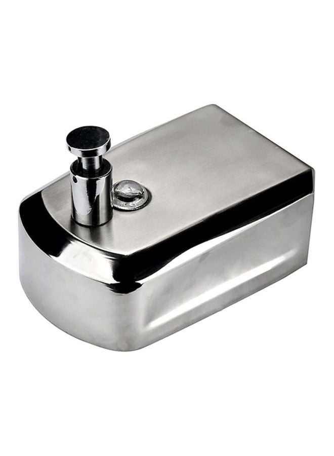 NIBEMINENT Stainless Steel Liquid Soap Dispenser Silver 13x6.5cm - Image 2