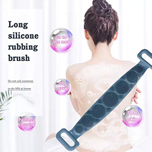 UNJIYA Silicone Body Scrubber/Bath Body Cleaning Belt/Skin Brush Belt For Skin/Bathing/Body Dirt Removal For Kids Men's & Women - Image 4