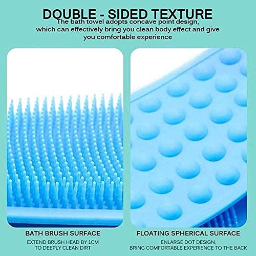 UNJIYA Silicone Body Scrubber/Bath Body Cleaning Belt/Skin Brush Belt For Skin/Bathing/Body Dirt Removal For Kids Men's & Women - Image 2