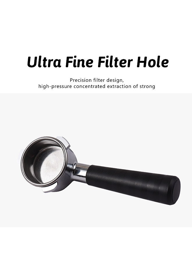 58mm Bottomless Naked Portafilter Filter Basket Included 3 Ears Stainless Steel Replacement Parts Basket Portafilter Handle - Image 4