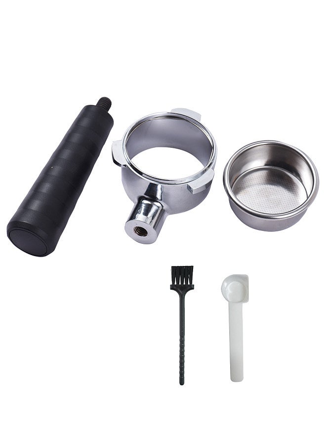 58mm Bottomless Naked Portafilter Filter Basket Included 3 Ears Stainless Steel Replacement Parts Basket Portafilter Handle - Image 3