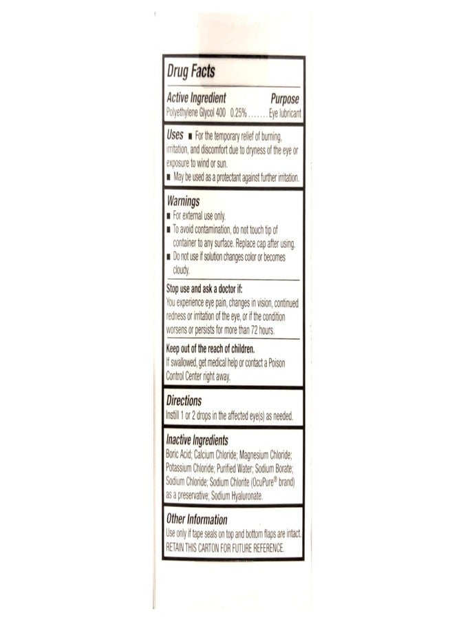 Blink GelTears Lubricating Eye Drops for Dry Eye, Extra Long-Lasting Relief, Moisturizing Formula, Moderate to Severe Dryness, 0.34 fl oz (Pack of 3) - Image 2