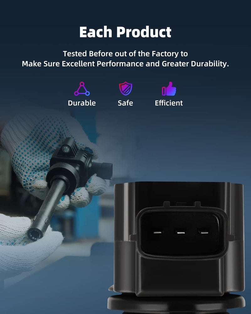 ECCPP Ignition Coil Pack of 4 for Nissan for Altima for Sentra X-Trail L4 2.5L 2002-2008 OE Numbers UF350 22448-8H315 22448-8H310 C1398 - Image 5