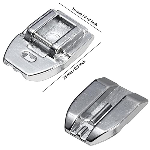 Stormshopping 4 PCS Zipper Foot Sewing Machine Presser Foot Set of Invisible Concealed Narrow Zipper Foot, Fits for Most Snap On Singer, Brother, Janome, Babylock Low Shank Sewing Machines - Image 3