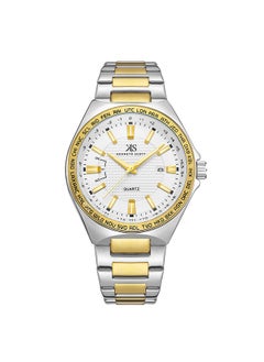 KENNETH SCOTT Kenneth Scott Men's White Dial Analog Watch - K23027-TBTW  - Image 1