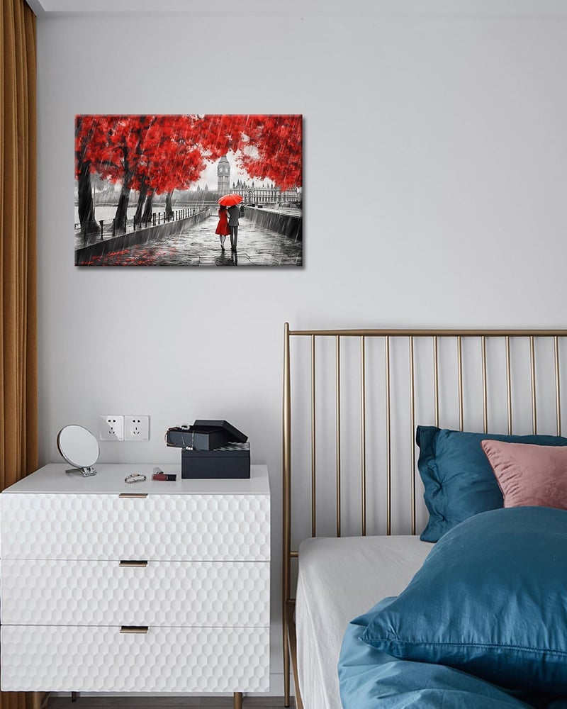 GLOKAKA Romantic Cityscape Canvas Wall Art - Image 5