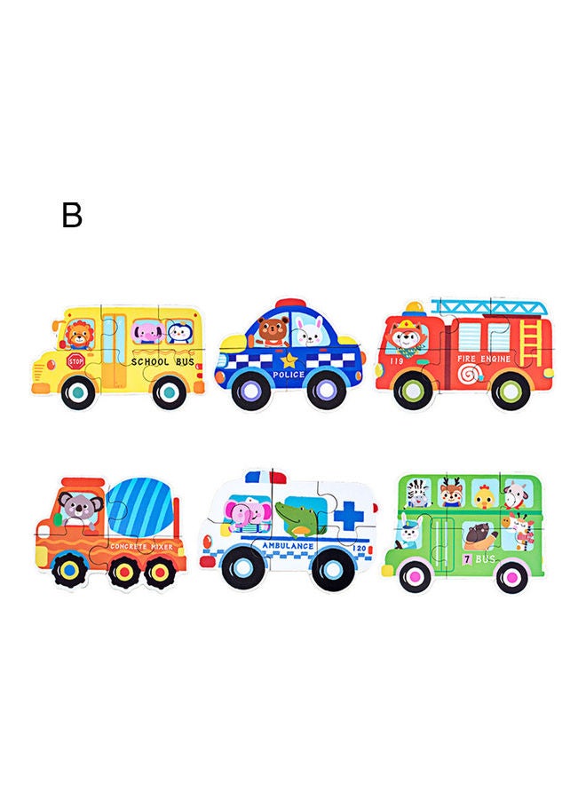 6-Piece Car Puzzle Toys