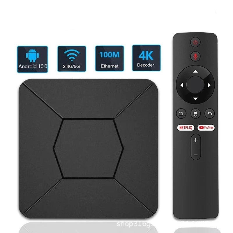 جهاز فك التشفير Q5 IATV عالي الدقة 4K أندرويد تلفزيون الشبكة واي فاي مزدوج بلوتوث tv box - Image 1