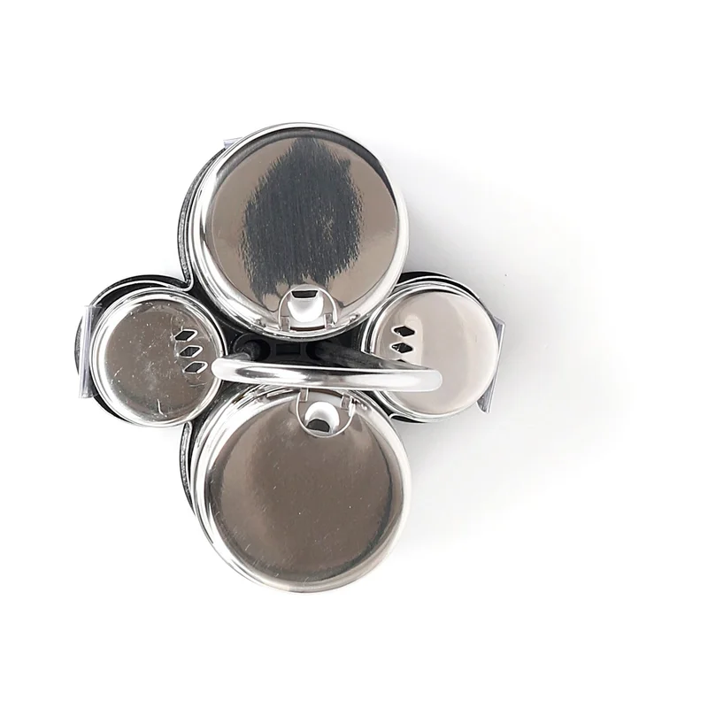 Simply Kitchen Seasoning Set Oil Vinegar Salt And Pepper Kraft Steel