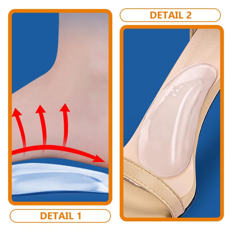 Thickened Gel Arch Support Pads 3 Pairs For Plantar Fasciitis Relief Flat Feet - Image 4