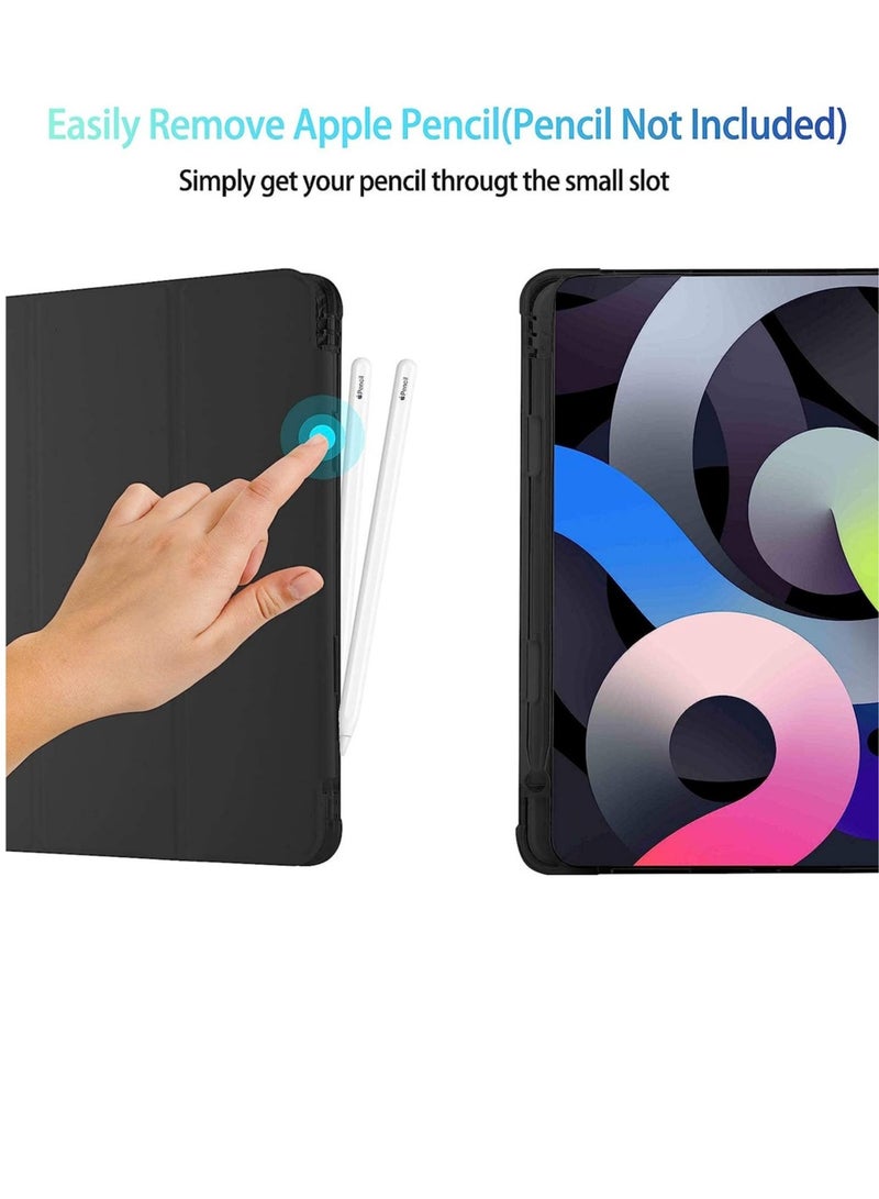 ELTRAZONE iPad Air 4 Case 2020, iPad Air 4th Generation Case with Pencil Holder [Full Body Protection + Apple 2nd Pencil Charging and Auto Wake/Sleep] Smart Stand Cover Case - Image 4