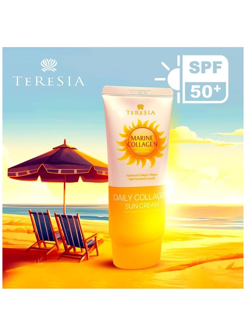 teresia Teresia Marine Collagen Brightening Sun Cream 70 Ml - Image 4
