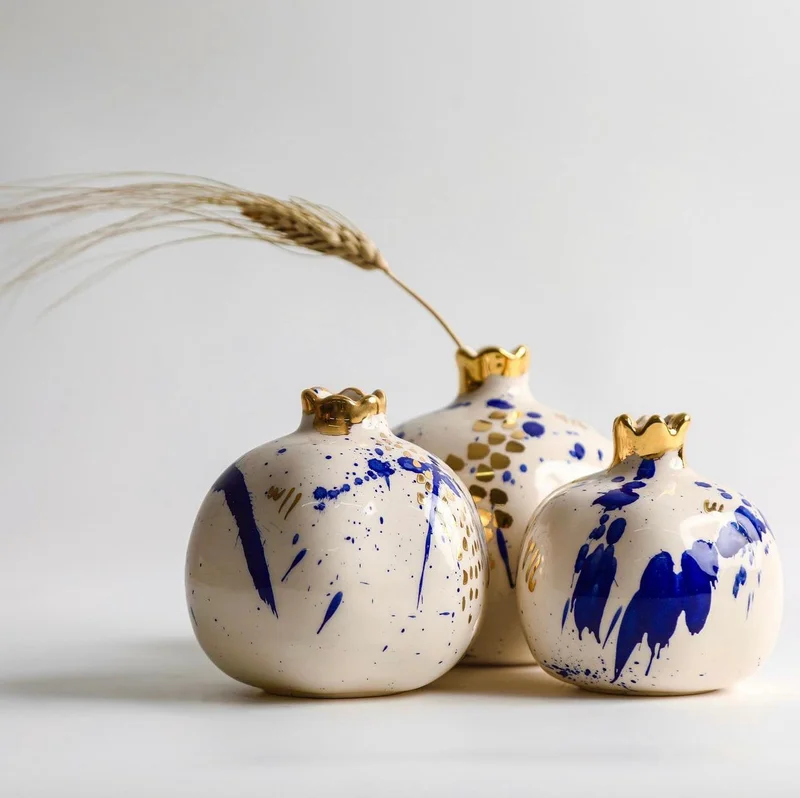 تادارت POMEGRANATE - ABSTRACT DESIGN - 12K GOLD SMALL