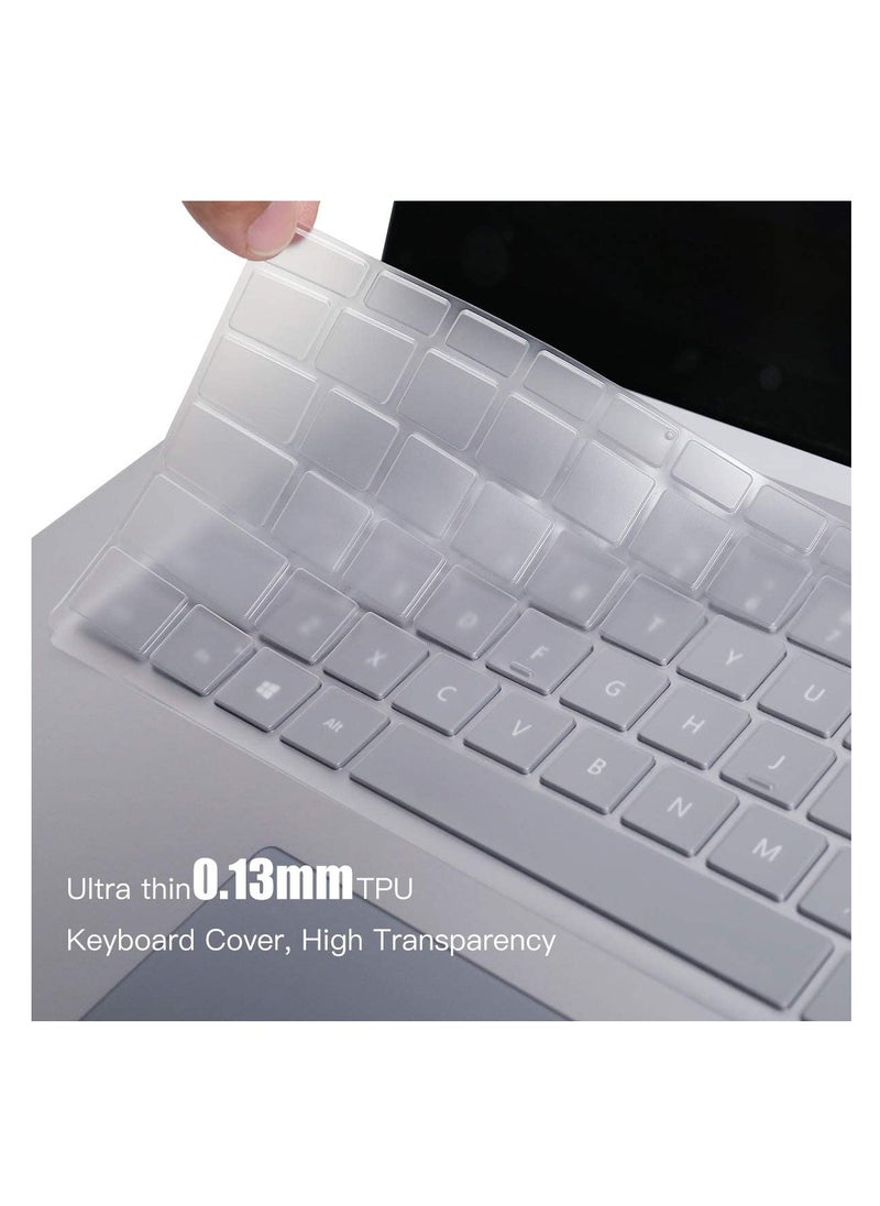 Keyboard Cover for Microsoft Surface Laptop 5 /4/ 3 13.5 & 15 Inch & Surface Laptop Studio, Surface Laptop Keyboard Accessories, Microsoft Surface Laptop Keyboard Skin Protector-Clear